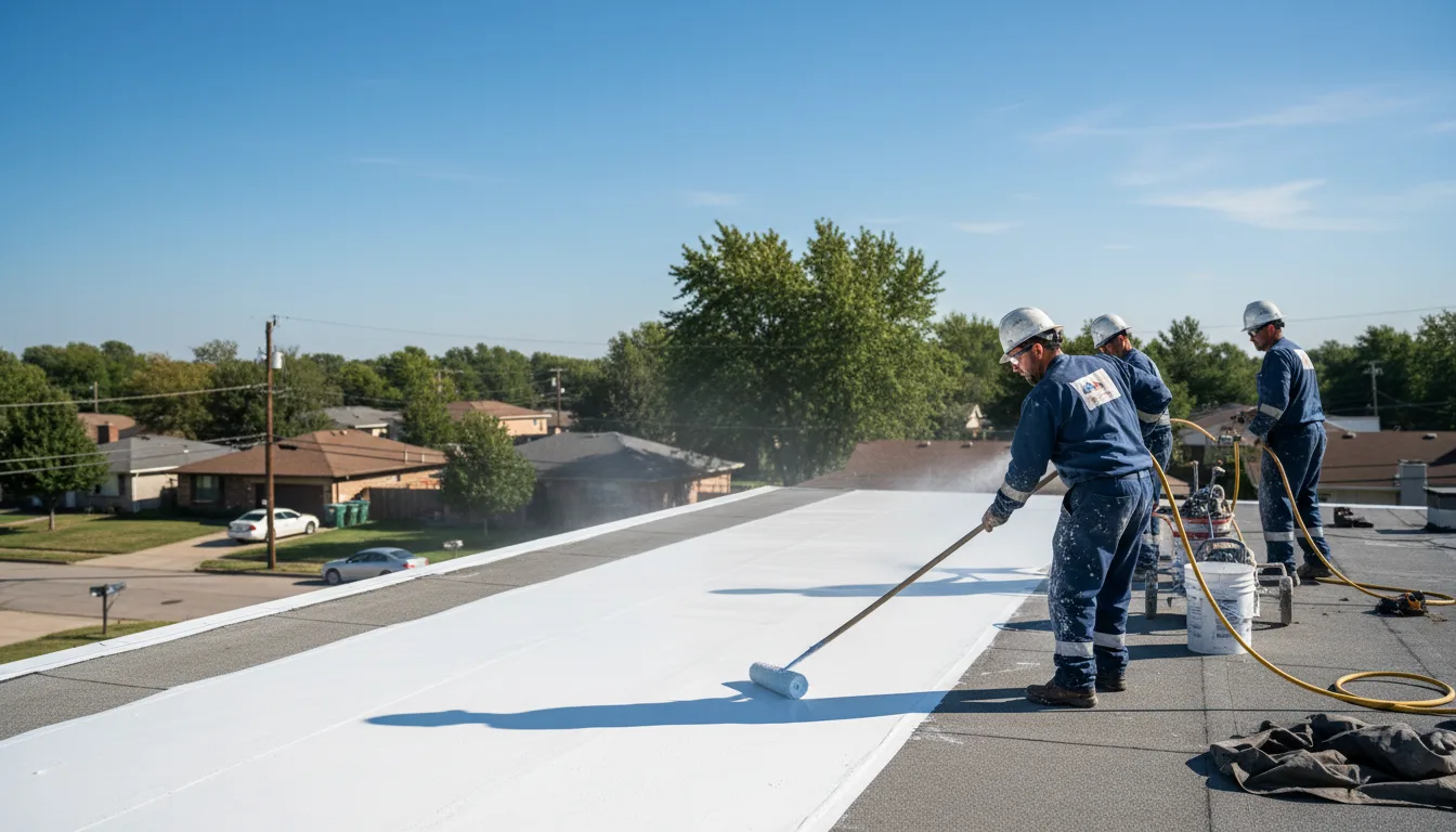 Commercial roof coating in Rexford, NY near me